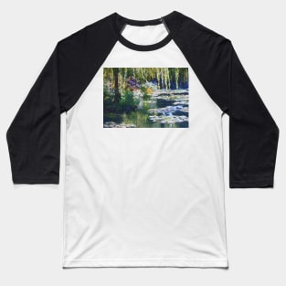 Willow & lilies, Giverny Baseball T-Shirt